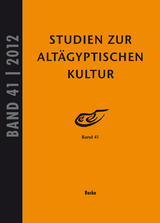 Studien zur Altägyptischen Kultur Band 41 - 