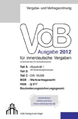 VOB Fassung 2012 für innerdeutsche Vergaben - Frikell, Eckhard; Hofmann, Olaf
