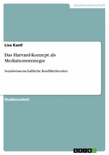 Das Harvard-Konzept als Mediationsstrategie - Lisa Kastl