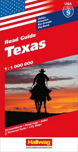 Texas Strassenkarte 1:1 Mio., Road Guide Nr. 9 - Hallwag Kümmerly+Frey AG