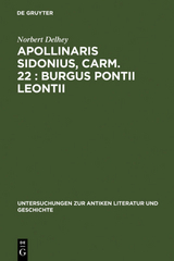 Apollinaris Sidonius, carm. 22: Burgus Pontii Leontii - Norbert Delhey