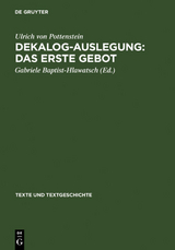 Dekalog-Auslegung: Das erste Gebot - 