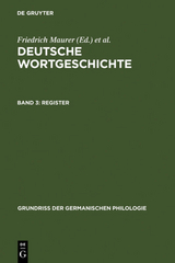 Deutsche Wortgeschichte / Register - 