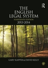 The English Legal System - Kelly, David