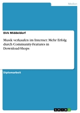 Musik verkaufen im Internet: Mehr Erfolg durch Community-Features in Download-Shops - Dirk Middeldorf