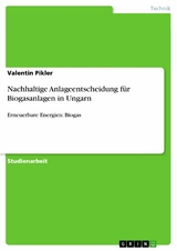 Nachhaltige Anlageentscheidung für Biogasanlagen in Ungarn - Valentin Pikler