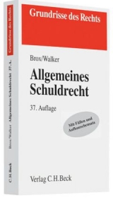 Allgemeines Schuldrecht - Brox, Hans; Walker, Wolf-Dietrich