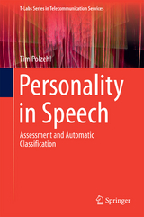 Personality in Speech - Tim Polzehl