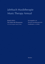 Jahrbuch Musiktherapie / Music Therapy Annual