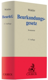 Beurkundungsgesetz - Winkler, Karl