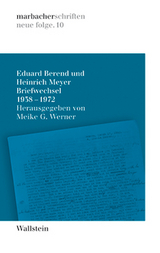 Briefwechsel 1938-1972 - Eduard Berend, Heinrich Meyer