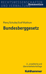 Bundesberggesetz - Reinhart Piens, Hans-Wolfgang Schulte, Stephan Vitzthum