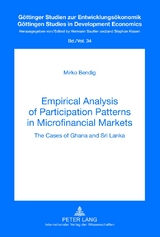 Empirical Analysis of Participation Patterns in Microfinancial Markets - Mirko Bendig