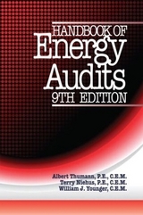 Handbook of Energy Audits, Ninth Edition - Thumann, Albert; Niehus, Terry; Younger, William J.