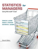 Statistics for Managers Using Microsoft Excel - Levine, David; Stephan, David; Szabat, Kathryn