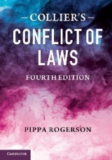 Collier's Conflict of Laws - Rogerson, Pippa
