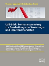 USB-Stick: Formularsammlung zur Bearbeitung von Sanierungs- und Insolvenzmandaten - Thomas Uppenbrink, Sebastian Frank