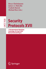 Security Protocols XVII - 