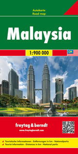 Malaysia, Autokarte 1:900.000 - Freytag-Berndt und Artaria KG