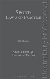 Sport: Law and Practice - Lewis KC, Adam; Taylor KC, Jonathan