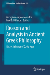 Reason and Analysis in Ancient Greek Philosophy - 