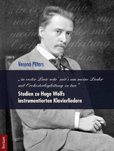 "in erster Linie wär' mir's um meine Lieder mit Orchesterbegleitung zu tun" - Verena Peters