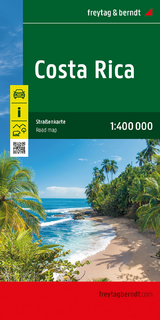 Costa Rica, Autokarte 1:400.000, freytag &amp; berndt