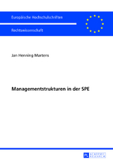 Managementstrukturen in der SPE - Jan Henning Martens