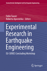 Experimental Research in Earthquake Engineering - 