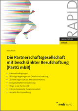 Die Partnerschaftsgesellschaft mit beschränkter Berufshaftung (PartGmbB) - Norbert H. Hölscheidt