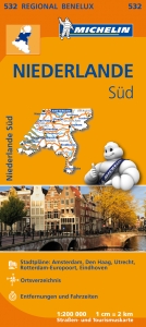 Michelin Karte Niederlande Süd. Zuid-Nederland. Pays-Bas Sud - 
