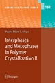Interphases and Mesophases in Polymer Crystallization II - Giuseppe Allegra