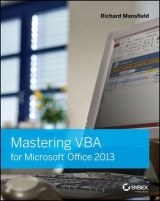 Mastering VBA for Microsoft Office 2013 - Mansfield, Richard