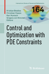 Control and Optimization with PDE Constraints - 