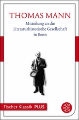 Mitteilung an die Literaturhistorische Gesellschaft in Bonn -  Thomas Mann