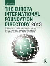 The Europa International Foundation Directory 2013 - Publications, Europa