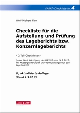 Checkliste 4 für die Aufstellung und Prüfung des Lageberichts bzw. Konzernlageberichts - Farr, Wolf-Michael