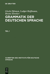Grammatik der deutschen Sprache - Gisela Zifonun, Ludger Hoffmann, Bruno Strecker