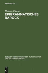 Epigrammatisches Barock - Thomas Althaus