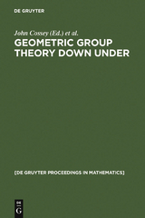 Geometric Group Theory Down Under - 