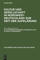 Das niedere Schulwesen im Übergang vom 18. zum 19. Jahrhundert - 