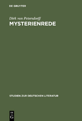 Mysterienrede - Dirk von Petersdorff