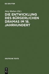 Die Entwicklung des bürgerlichen Dramas im 18. Jahrhundert - 