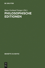 Philosophische Editionen - 