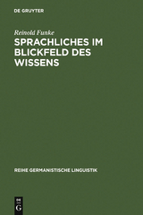 Sprachliches im Blickfeld des Wissens - Reinold Funke