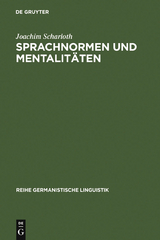 Sprachnormen und Mentalitäten - Joachim Scharloth