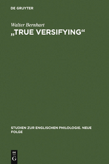 "True Versifying" - Walter Bernhart