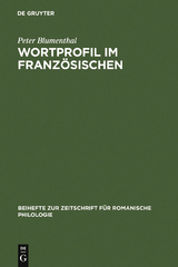 Wortprofil im Französischen - Peter Blumenthal