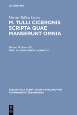 Oratio pro P. Quinctio -  Marcus Tullius Cicero