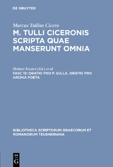 Oratio pro P. Sulla. Oratio pro Archia poeta -  Marcus Tullius Cicero